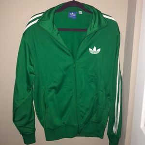 Vintage green adidas track jacket